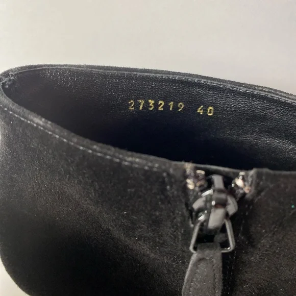 Balenciaga suede ankle boots heels black 40